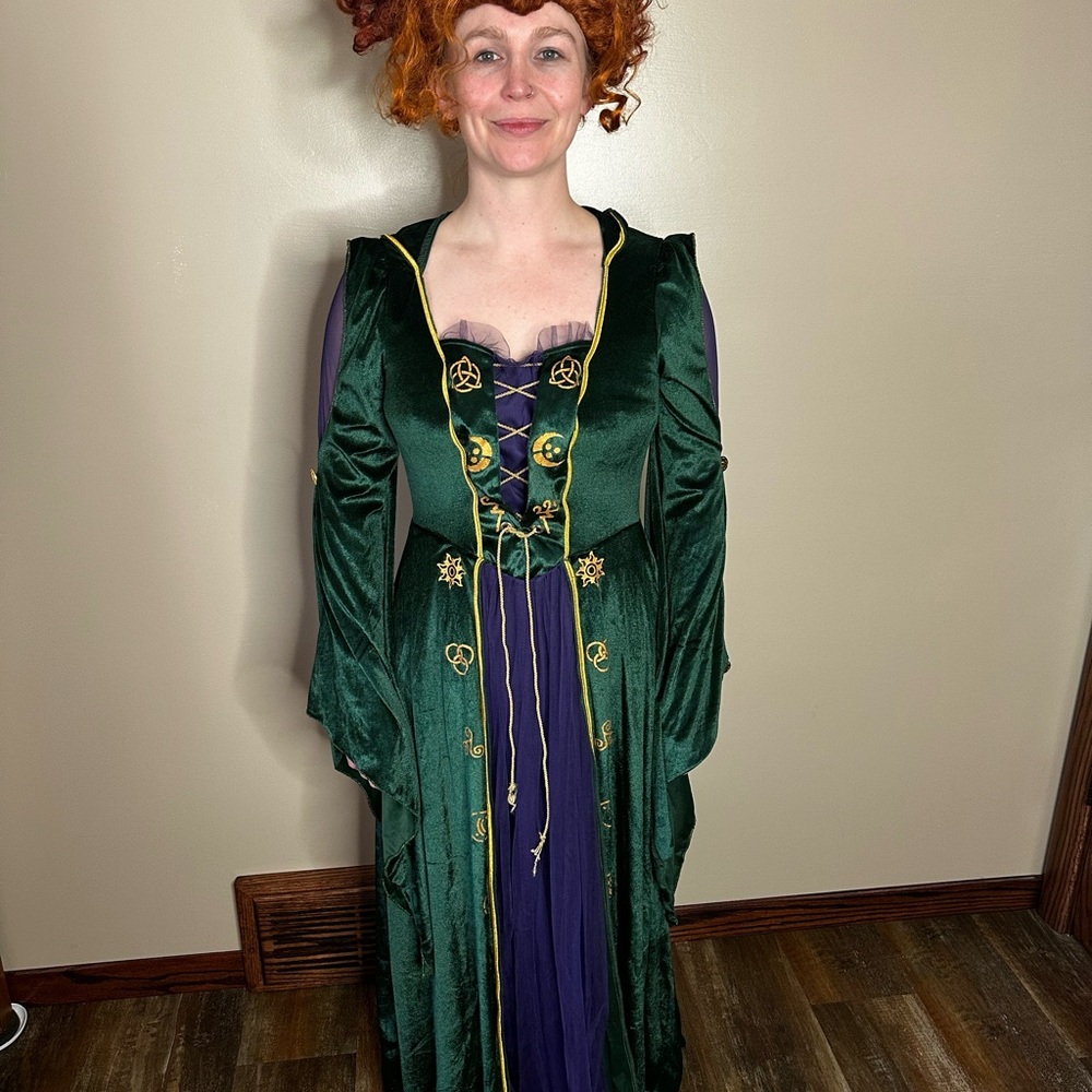 Winnifred Sanderson Hocus Pocus Costume and Wig Disney - Medium